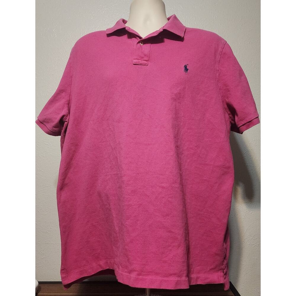 Ralph Lauren Pink Polo Shirt Size XL Cotton Classic Fit
